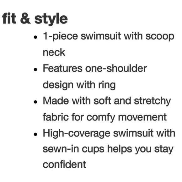 NWT Kona Sol Asymmetrical Ring High Coverage One piece swimsuit - Picture 4 of 16